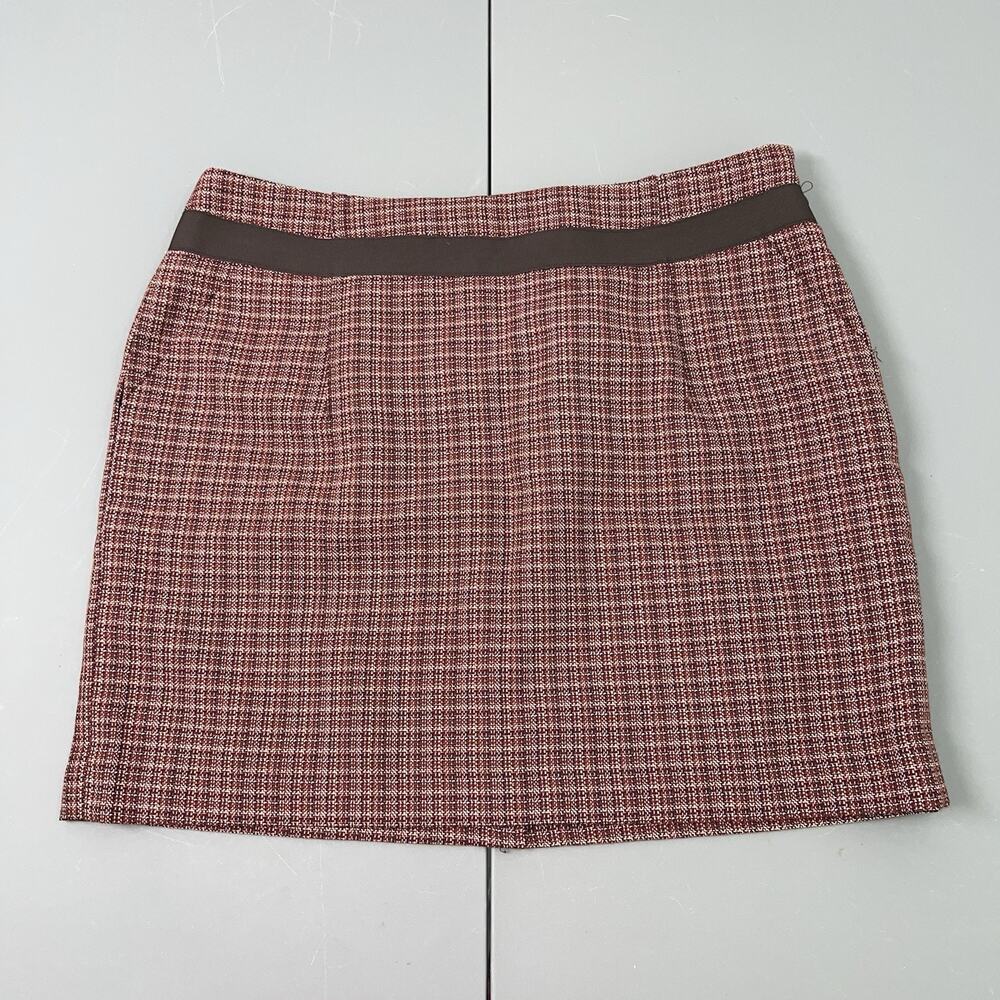 The Limited Wool Blend Pencil Skirt Mini Women 10 Tweed Lined 90's